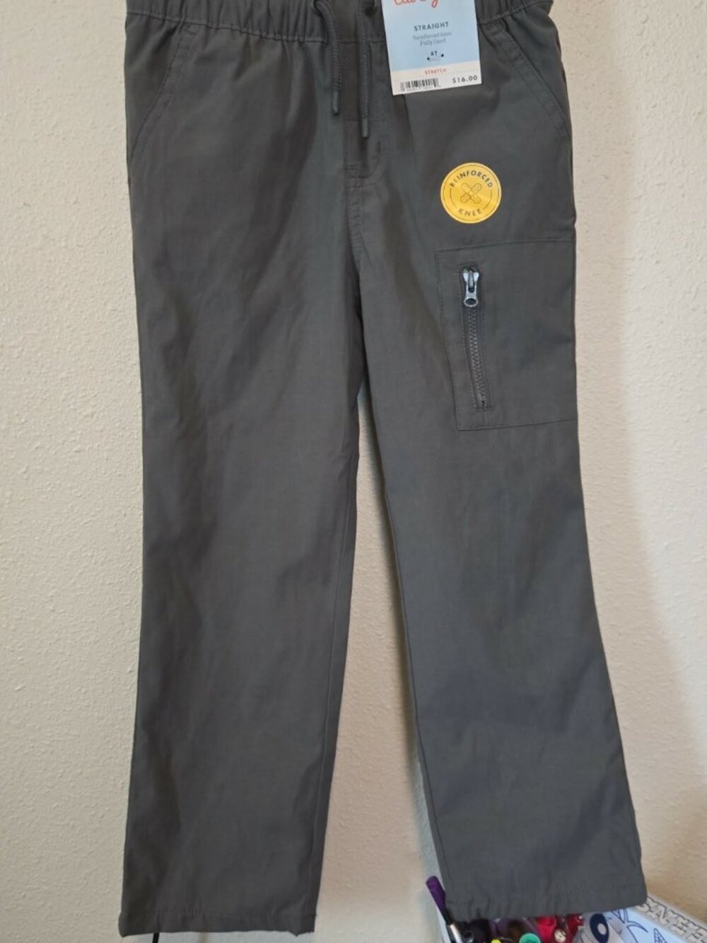 Reinforced knee fully lined pant from Cat & Jack